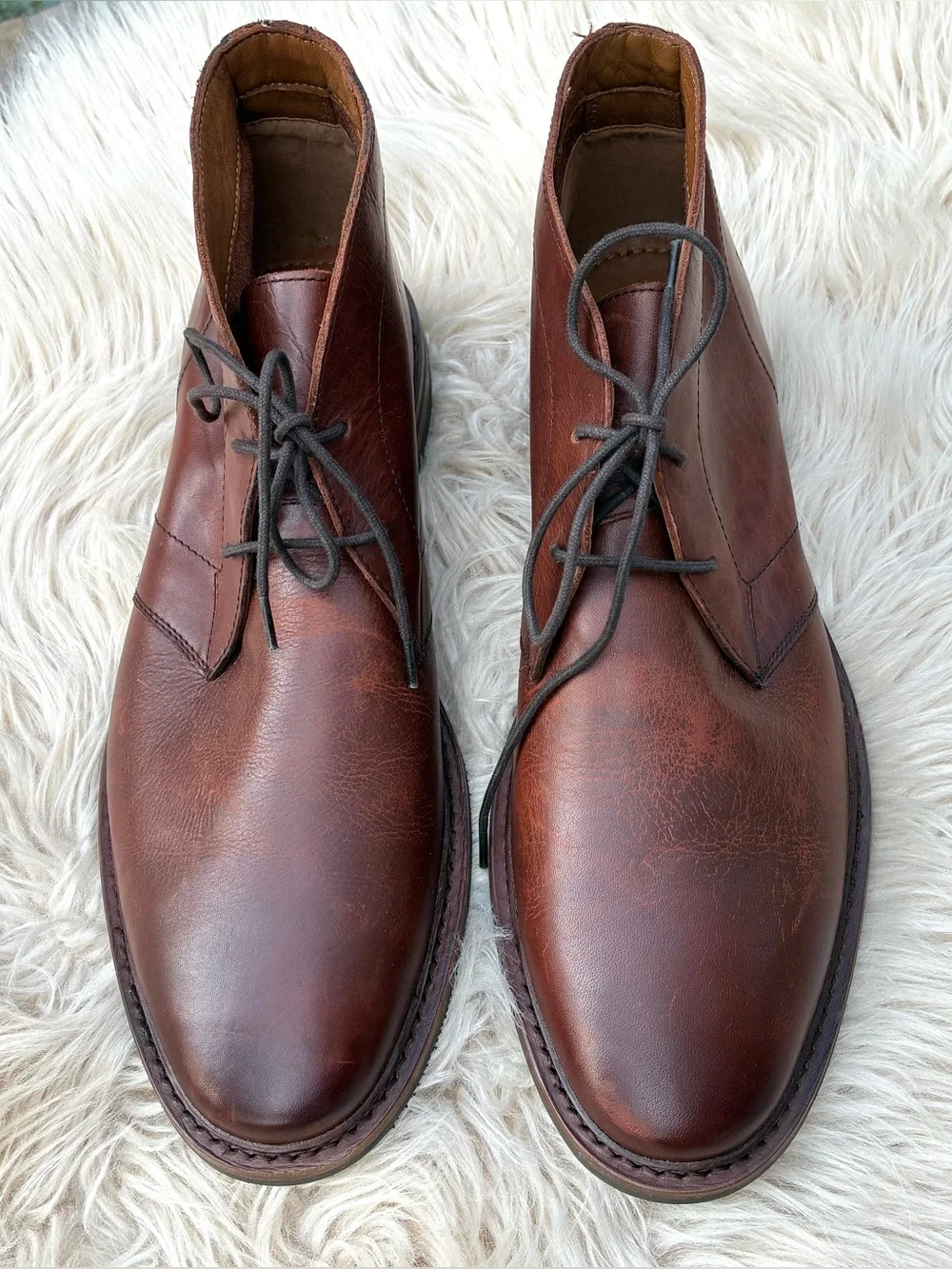Frye NWOT Paul Brown Leather Chukka Boots Mens Sz 13